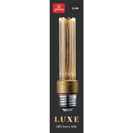 Globe Electric Globe Electric Luxe Tube E26 (Medium) Filament LED Bulb Warm White 40 Watt Equivalence 1 pk 35885